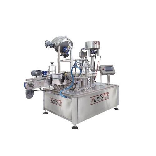 灌装封口贴标一体机 / 自动 - ADK 305 - Adotek Machine - 用于食品 / 果汁 / 用于玻璃