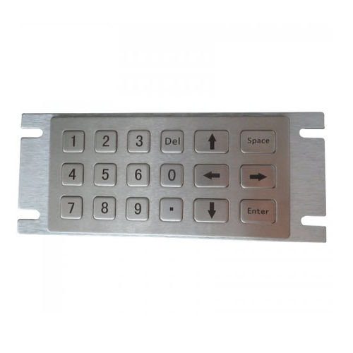 18键数字键盘 - D-8206 - ShenZhen DAVO Electronics Co., Ltd - 面板式 / 不锈钢 / 合金
