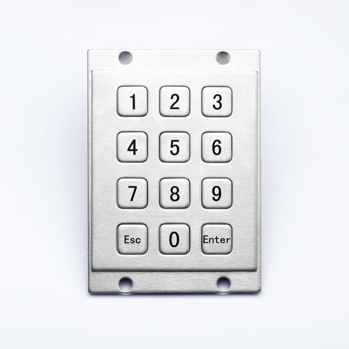 12键数字键盘 - D-8208 - ShenZhen DAVO Electronics Co., Ltd - 面板式 / 不锈钢 / 合金