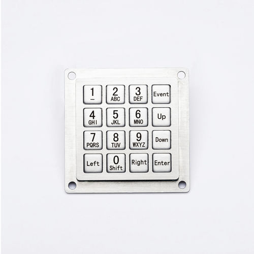 16键数字键盘 - D-8291 - ShenZhen DAVO Electronics Co., Ltd - 面板式 / 不锈钢 / 合金