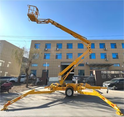 牵引式伸缩臂式升降机 - G-GBT-20 - Jinan Gradin Machinery Co., Ltd. - 混合动力 / 汽油 / 电动