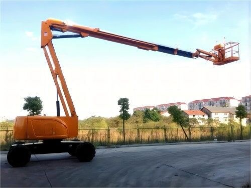 柴油铰接升降臂 - G-RZ28 - Jinan Gradin Machinery Co., Ltd. - 带轮 / 户外 / 工程