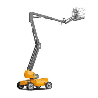 柴油铰接升降臂 - G-RZ16 - Jinan Gradin Machinery Co., Ltd. - 带轮 / 户外 / 工程