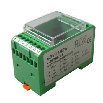 信号放大器 - GSV-15HSW - ME-Messsysteme GmbH - 模拟 / 应变式传感器用 / DIN导轨
