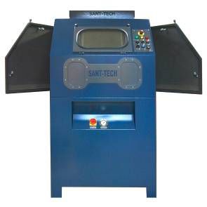 压力式喷砂间 - PK-AS series - Sant-Tech - 自动 / 带有旋转台 / 航空航天用途