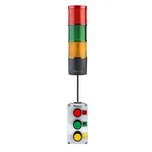 LED式多层警示灯 - SNT-70A-FB3-10U - MUCCO  Warning Lights - 频闪 / 3色 / IP65