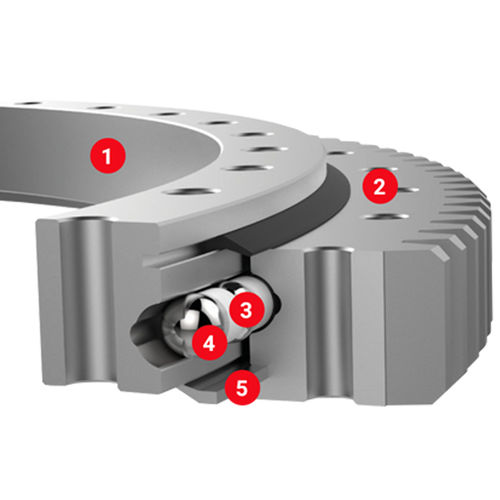 外齿回转支承 - 01 - XUZHOU FENGHE SLEWING BEARING CO.,LTD - 四点接触球 / 单列 / 四点接触型