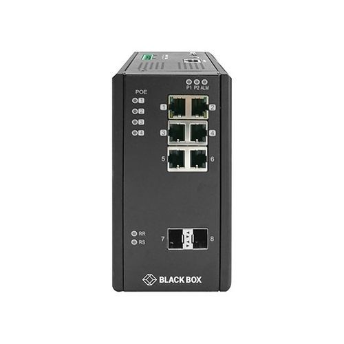 管理型以太网交换机 - LIE1082A - Black Box - 8端口 / 千兆以太网 / DIN导轨