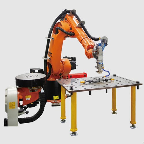 光纤激光焊接系统 - JIANGSU YAWEI MACHINE TOOL - 机械手 / 集成式 / 用于不锈钢