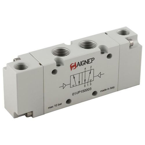 线轴气动分配器 - 01VP series - AIGNEP/安耐 - 气动 / 2位3通型 / 2位5通