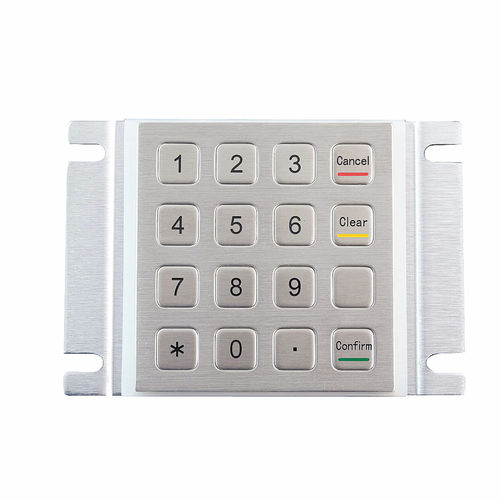 16键数字键盘 - KY2088 - Shenzhen KEYU Co., Ltd  - 面板式 / 不锈钢 / 铝合金
