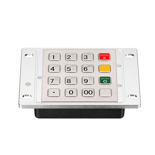面板式键盘 - KY3688C - Shenzhen KEYU Co., Ltd  - 机械按键 / 16键 / 铝