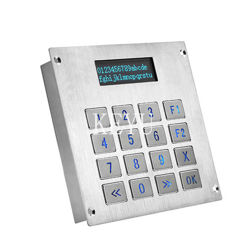 16键数字键盘 - KY-3088LP-2 - Shenzhen KEYU Co., Ltd  - 面板式 / 磨砂不锈钢 / RS-232