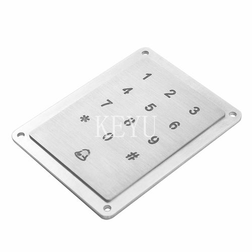 12键数字键盘 - KY-2065A - Shenzhen KEYU Co., Ltd  - 面板式 / 磨砂不锈钢 / 密封