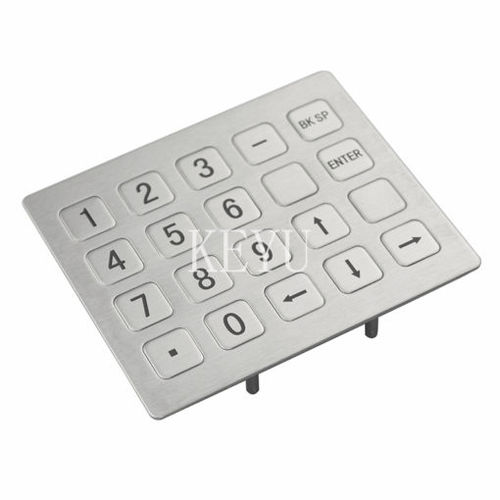 销售点用数字键盘 - KY2122-3 - Shenzhen KEYU Co., Ltd  - 20 键式 / 面板式 / 磨砂不锈钢