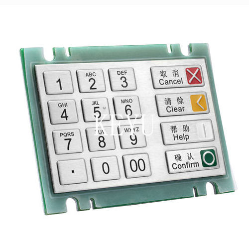 16键数字键盘 - KY3689 - Shenzhen KEYU Co., Ltd  - 面板式 / 磨砂不锈钢 / RS-232