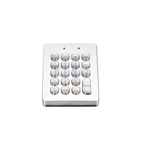 镀银金属数字键盘 - KY-U90 Silver - Shenzhen KEYU Co., Ltd  - 19键式 / 面板式 / 磨砂不锈钢
