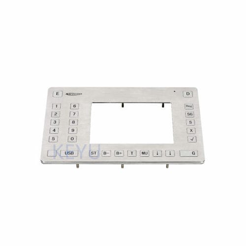 定制数字键盘 - KY-KLX01 - Shenzhen KEYU Co., Ltd  - 38 键式 / 面板式 / 磨砂不锈钢