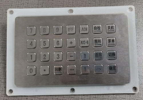 定制数字键盘 - KY-55A02 - Shenzhen KEYU Co., Ltd  - 20 键式 / 面板式 / 不锈钢
