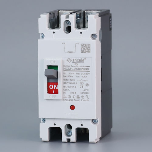 弹簧操动断路器 - NCM1-250DC - SHANGHAI ANSON ELECTRIC TECHNOLOGY CO.,LTD - 防止电流过载 / 开关式 / 直流