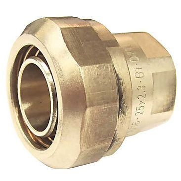 液压接头 - 66111 - BEULCO GmbH & Co. KG - 螺纹 / 黄铜 / 3片式