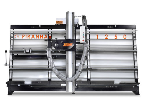 板式锯机 - Piranha 1250 - Harwi - 立式 / 用于塑料