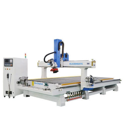 CNC数控镂床 - ELECNC-2040 - Jinan Blue Elephant CNC Machinery Co.,Ltd - 4轴 / 单主轴 / 木材