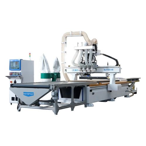 3轴加工中心 - ELECNC-1325 4S - Jinan Blue Elephant CNC Machinery Co.,Ltd - 旋转主轴 / 用于木材 / 移动台式