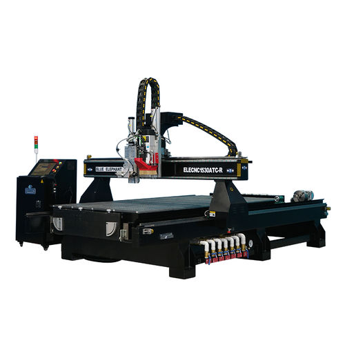 CNC数控镂床 - ELECNC 1530ATC-R - Jinan Blue Elephant CNC Machinery Co.,Ltd - 3轴 / 单主轴 / 用于木材