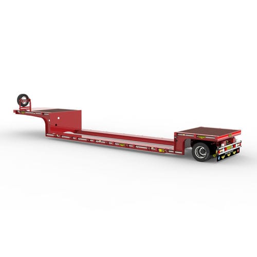 鹅颈式半挂车 - Broshuis BV - 气动悬挂 / 低车架 / 用于工业材料