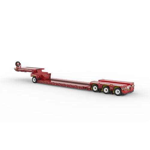 低车架拖车 - Broshuis BV - 用于工业材料 / 4车轴 / 牵引式