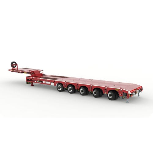 鹅颈式半挂车 - Broshuis BV - 5车轴 / 牵引式 / 液压悬挂装置