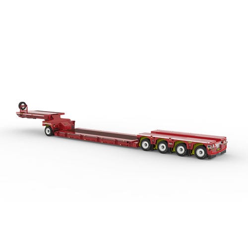 低车架拖车 - Broshuis BV - 用于工业材料 / 5车轴 / 牵引式