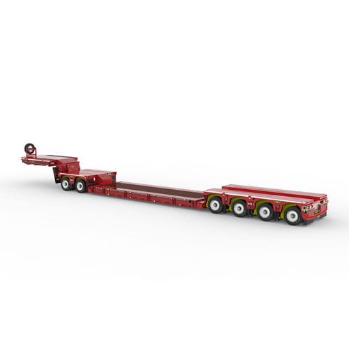 低车架拖车 - Broshuis BV - 用于工业材料 / 6车轴 / 牵引式