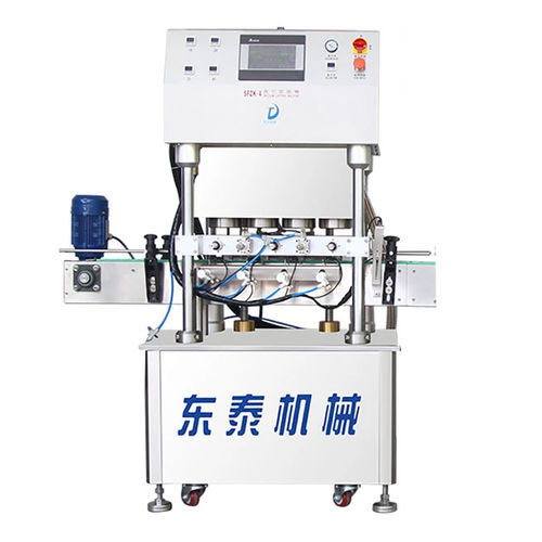 线性封盖机 - SFZK-4 - Shandong Dongtai Machinery Manufacturing Co., Ltd. - 自动 / 真空 / 罐子