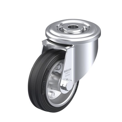 回转脚轮 - LER-VE series - Blickle Räder+Rollen GmbH u. Co. KG - 杆式 / 中心孔固定 / 低噪