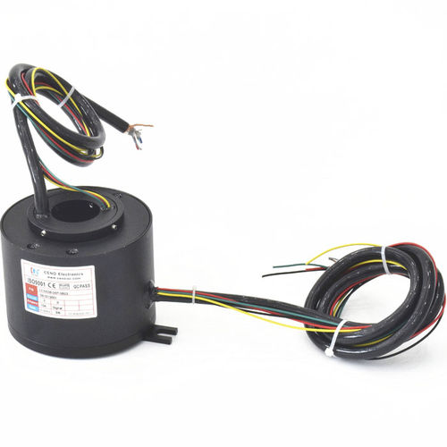 电动滑环 - ECN038-04P-0803 - CENO Electronics technology Co., Ltd - 贯穿轴 / 工业 / 金属