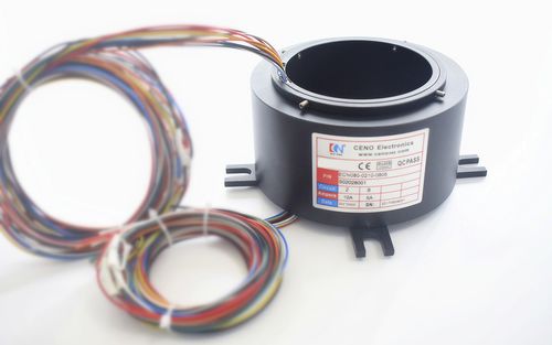 电动滑环 - ECN080-0215-0805 - CENO Electronics technology Co., Ltd - 贯穿轴 / 工业 / 金属