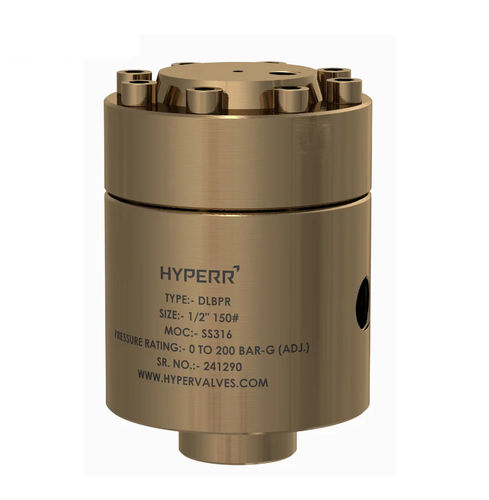气体调节减压器 - HV-DLPR-02 - Hyper Valves - 用于氢气 / 化工产品 / 活塞