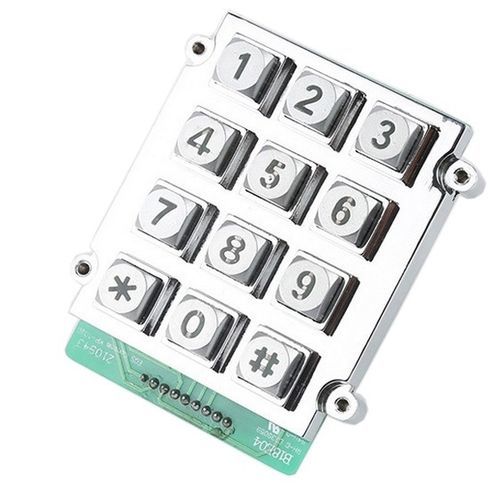 12键数字键盘 - CK-KE7863-BL - Clickin Industrial Co., Ltd. - 面板式 / 锌制 / IP65