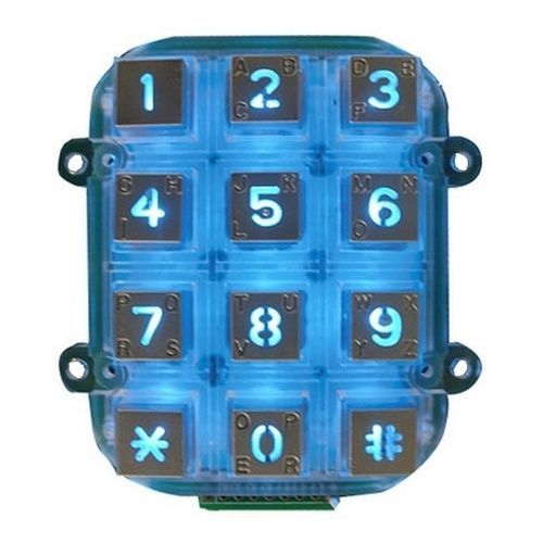 12键数字键盘 - CK-KE7256-BL - Clickin Industrial Co., Ltd. - 面板式 / 锌制 / IP65