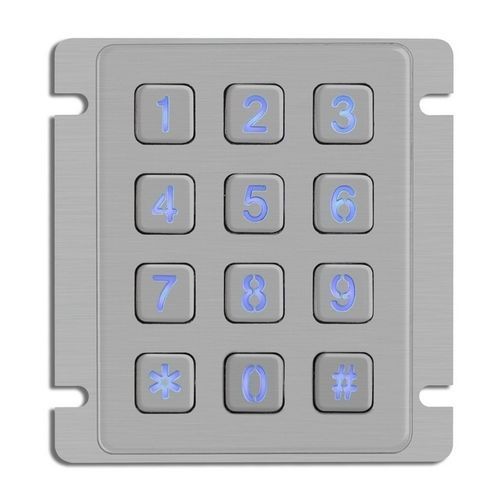 12键数字键盘 - CK-KE9473-BLBP - Clickin Industrial Co., Ltd. - 面板式 / 不锈钢 / 防破坏