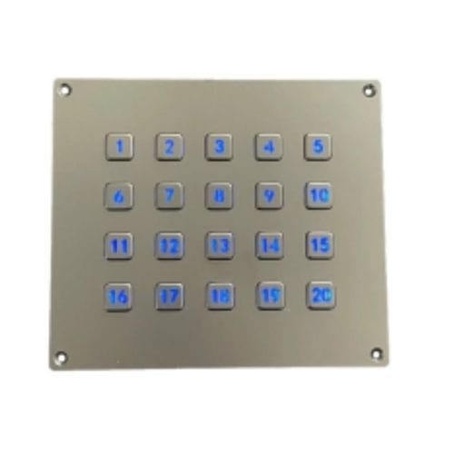 20键式数字键盘 - CK-KE166145 - Clickin Industrial Co., Ltd. - 面板式 / 不锈钢 / 坚固