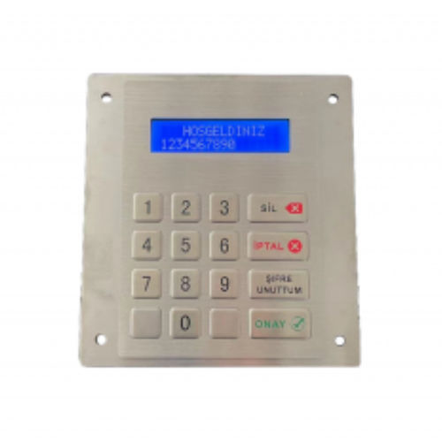 16键数字键盘 - CK-KE140127-LCD - Clickin Industrial Co., Ltd. - 面板式 / 304不锈钢 / 不锈钢