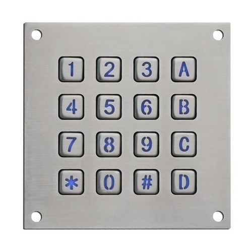 16键数字键盘 - CK-KE113113-BL - Clickin Industrial Co., Ltd. - 面板式 / 橡胶 / 304不锈钢