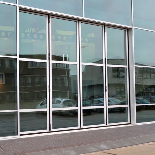 折叠门 - THERMO AL603SF - Schneider Torsysteme Gesellschaft m.b.H - 滑动式 / 铝框架 / 玻璃