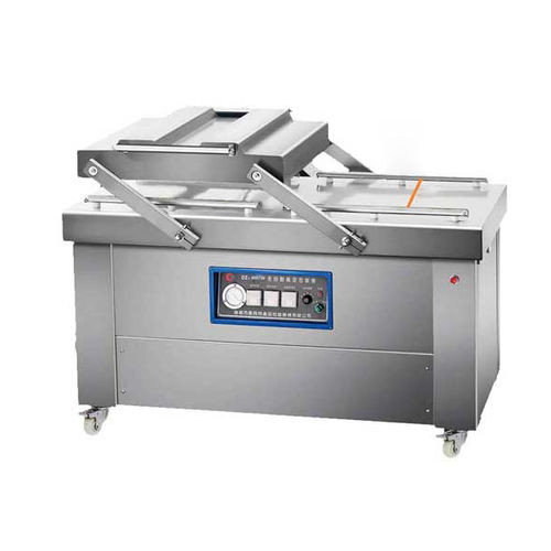真空包装机 - DZ500/2S - Shandong Kangbeite Food Packaging Machinery Co., Ltd. - 半自动 / 双罩式 / 用于食品