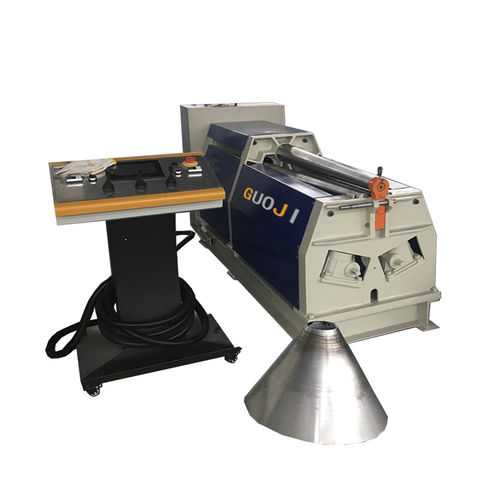 四辊卷板机 - GJWZ-4X1000 - Nantong Guoji Machinery Equipment Co.,Ltd. - 液压 / 移动控制面板 / 锥形