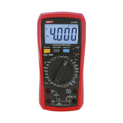 数字万用表 - UT105+ - UNI-TREND TECHNOLOGY (CHINA) CO., LTD. - 手持式 / 1000 V / 10 A