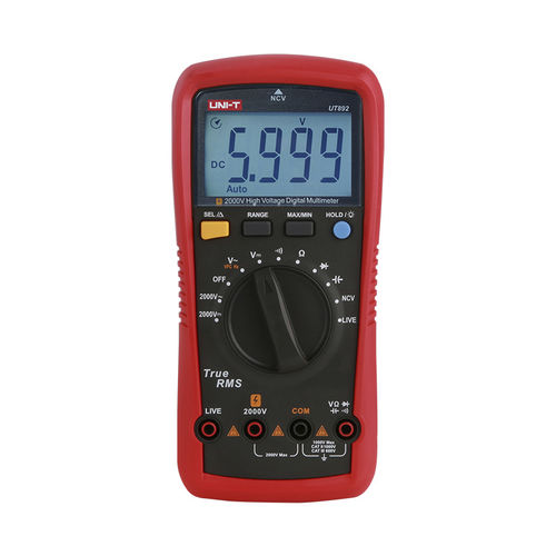 数字万用表 - UT892  - UNI-TREND TECHNOLOGY (CHINA) CO., LTD. - 手持式 / 2000 V / cat II